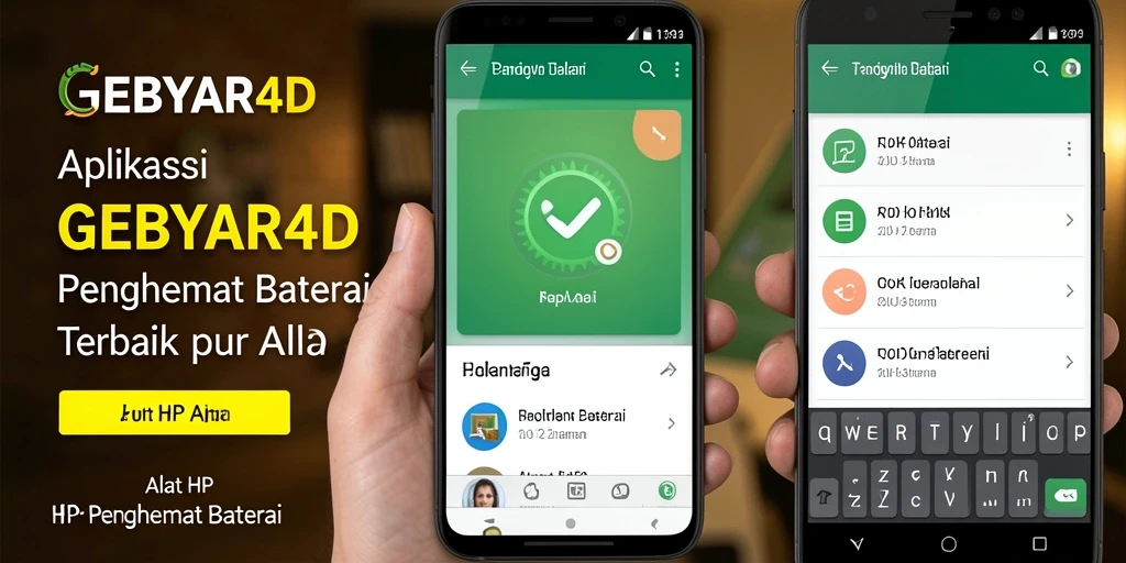 Antarmuka GEBYAR4D menampilkan fungsi penghemat baterai yang intuitif.