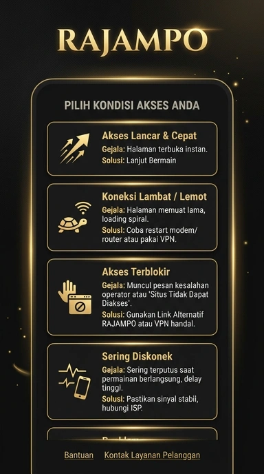 Tampilan link alternatif rajampo