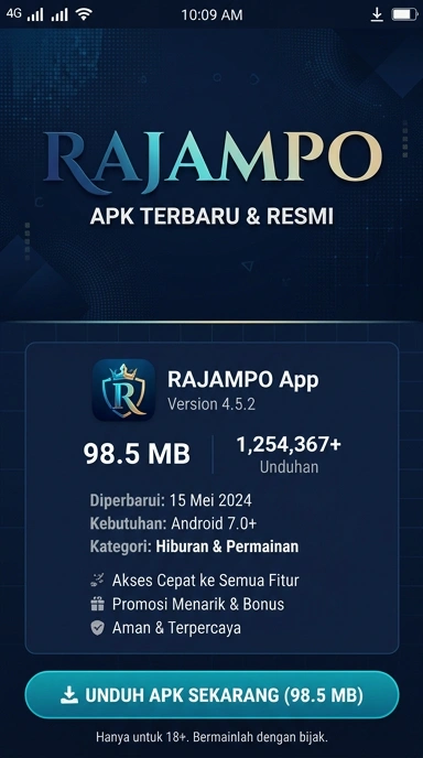 Tampilan halaman APK rajampo